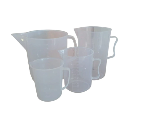 JARRA DE PLASTICO (PP) GRADUADA EN RELIEVE