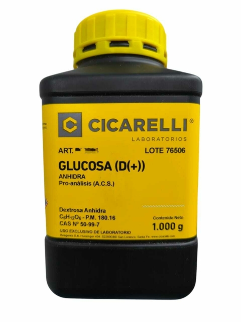 GLUCOSA D (+) ANHIDRA PRO-ANALISIS (A.C.S.) - CICARELLI