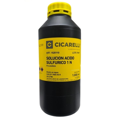 SOLUCION ACIDO SULFURICO 1 N PRO-ANALISIS - CICARELLI