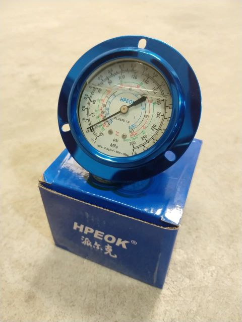 MANOMETRO BAJA 250 PSI HPEOK CON GLICERINA