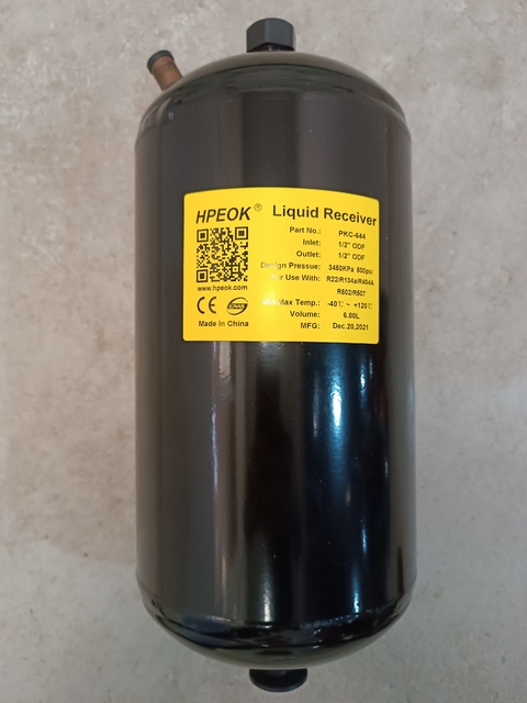 TUBO RECIBIDOR 6 LTS HPEOK PKC-644