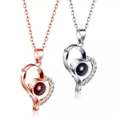 Collar "Te Amo" en 100 idiomas + cajita de regalo