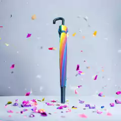 Paraguas Largo Unisex Multicolor 792 - comprar online