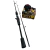 Conjunto Carretilha Atopy 3 Rolamentos + Vara 1,65m 7-17lb Atopy Traíra Saicanga Bass
