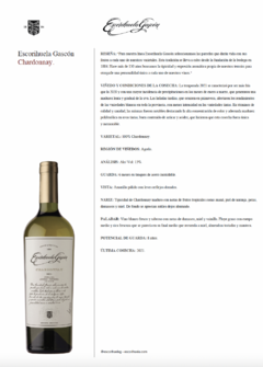 Vino Escorihuela Gascon Chardonnay - comprar online