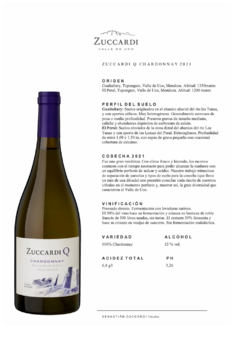 Vino Zuccardi Q Chardonnay 2022 - comprar online