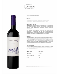 Vino Zuccardi Q Malbec 2021 - comprar online