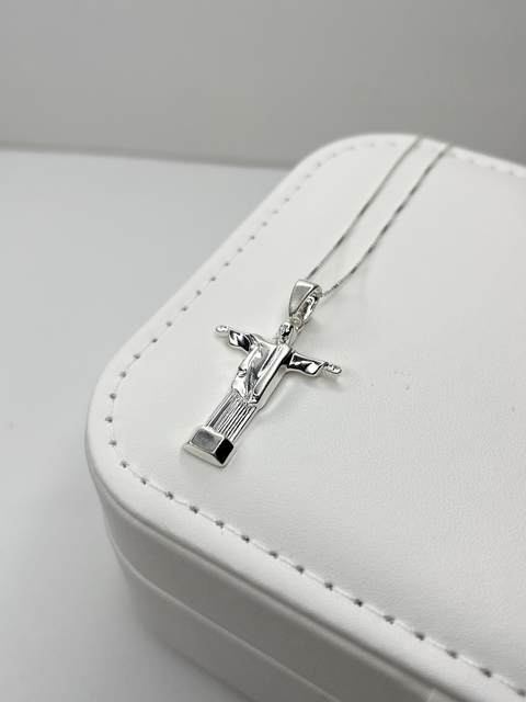 COLAR DE PRATA CRISTO REDENTOR - comprar online