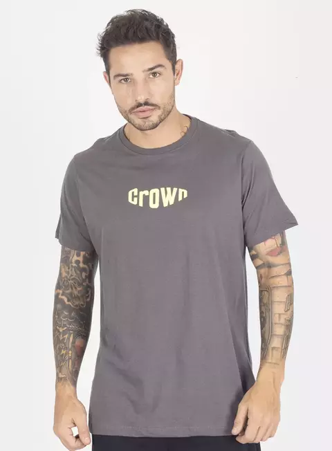 Remera Bubble Grafito Crown Training