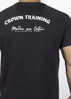 Camiseta Trad Negra Viciado no Pump Crown Training en internet