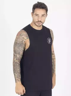 Musculosa New Tank Bodybuilder Negra Crown Training - VIVRA INDUMENTARIA