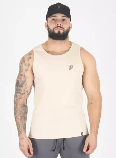 Musculosa Training Morley Beige Crown Training - comprar online