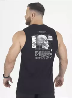 Musculosa New Tank Bonerage Negro Crown Training en internet