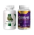 Imagem dos frascos dos suplementos Amazon Slim GREEN e Acalma-Me