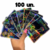 Pacote 100 Ziplocks Holográficos Rick and Morty (11,8x9cm)