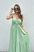 Vestido Longo Alcinha Cecilia Liso Menta - comprar online