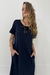 Vestido Longo Isa Azul Marinho - comprar online