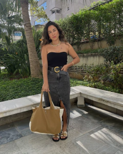 Bolsa Caraíva Caramelo/ Cru - comprar online