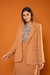 Blazer Alfaiataria Risca de Giz com Lapelas - comprar online