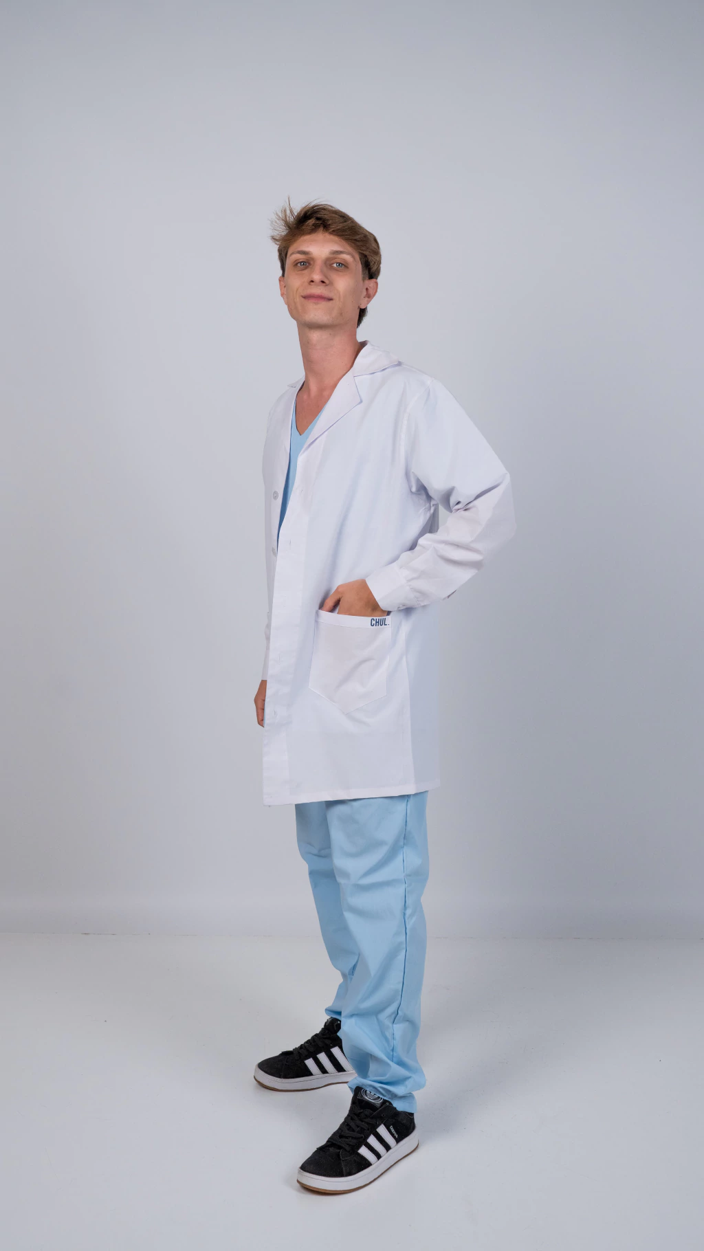 Chaqueta con botones - larga (unisex)