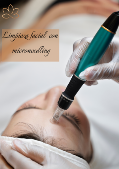 Limpieza facial con microneedling cosmetológico