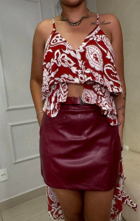 Tunica Veronica Vermelha - comprar online