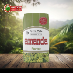 YERBA MATE AMANDA CON HIERBAS 500gr.