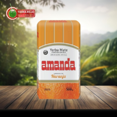 YERBA MATE AMANDA SABORIZADA NARANJA 500gr.