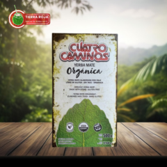 YERBA MATE CUATRO CAMINOS ORGÁNICA EN CAJITA 500gr.