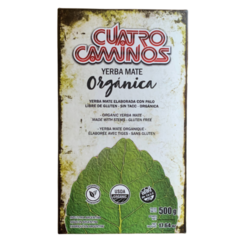 YERBA MATE CUATRO CAMINOS ORGÁNICA EN CAJITA 500gr. - comprar online