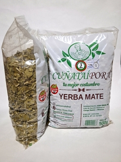 YERBA MATE CUÑATAI PORÁ CANCHADA TERERÉ 500GR - comprar online