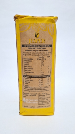 YERBA MATE JESPER ORGÁNICA 500GR. - Tierra Roja tienda yerba mate