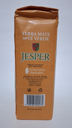 YERBA MATE JESPER TE VERDE 500GR. - Tierra Roja tienda yerba mate