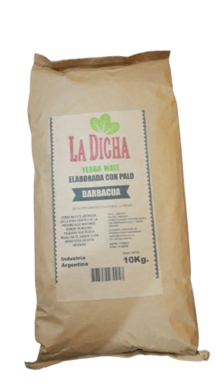 YERBA MATE LA DICHA BARBACUÁ GRANEL 10KG. - comprar online