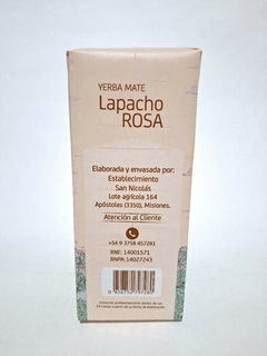 YERBA MATE LAPACHO ROSA TRADICIONAL 500GR. - Tierra Roja tienda yerba mate