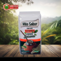 YERBA MATE MÁS SABOR HIERBAS SERRANAS 500GR.