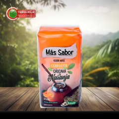 YERBA MATE MÁS SABOR CON CÁSCARA DE NARANJA 500GR.