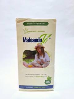 YERBA MATE MATEANDOTÉ con TÉ VERDE KAIRIYAMA Y ANÍS 500GR. - Tierra Roja tienda yerba mate