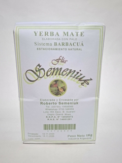 YERBA MATE FLIA SEMENIUK BARBACUÁ 1KG. - comprar online