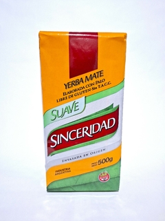 YERBA MATE SINCERIDAD SUAVE 500GR. en internet