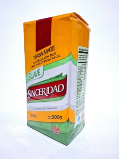 YERBA MATE SINCERIDAD SUAVE 500GR. - Tierra Roja tienda yerba mate
