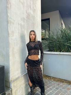 POLLERA LEOPARDO en internet