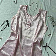 pink coquette slipdress (g) - comprar online