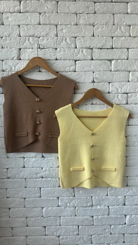 Colete Tricot Modal Mia