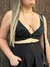 Cropped Brilhoso Preto - comprar online