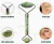 Massageador Facial 2 Em 1 Com Rolo De Jade Natural Com Placa Gua Sha Anti Estresse Anti Rugas Otimo Para Skincare na internet