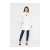 Jaleco Branco Feminino Elastic Elegance S/Cinto - Dra Elegancia - loja online