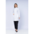 Jaleco Branco Feminino Elastic Ziper Branco - Dra Elegancia na internet