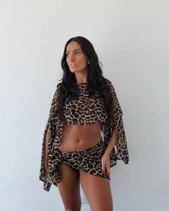 Top corto (MS811CE) - Crepe estampado - comprar online