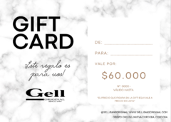 GIFT CARD $60.000